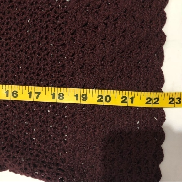 Brooks Brothers Burgundy Loose Knit Top Medium Purple - Picture 2 of 6